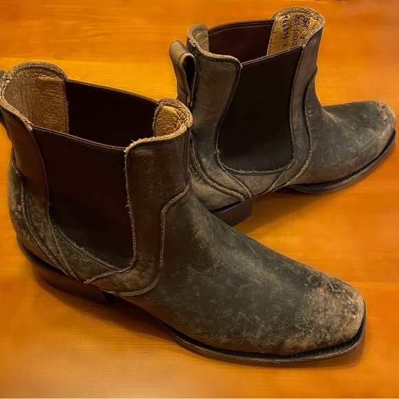 Moonshine Spirit by Brad Paisley Black Distressed Cowboy Boots from Boot Barn - Picture 4 of 7